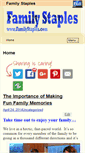Mobile Screenshot of familystaples.com